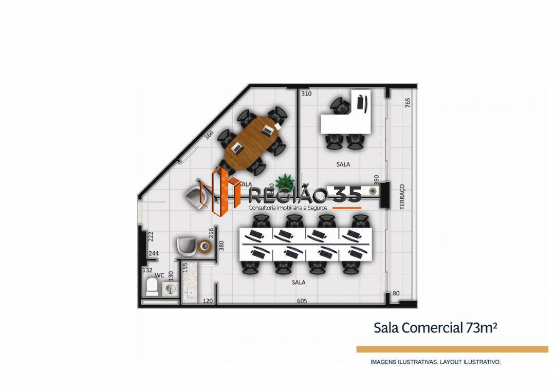 Conjunto Comercial-Sala à venda, 56m² - Foto 8