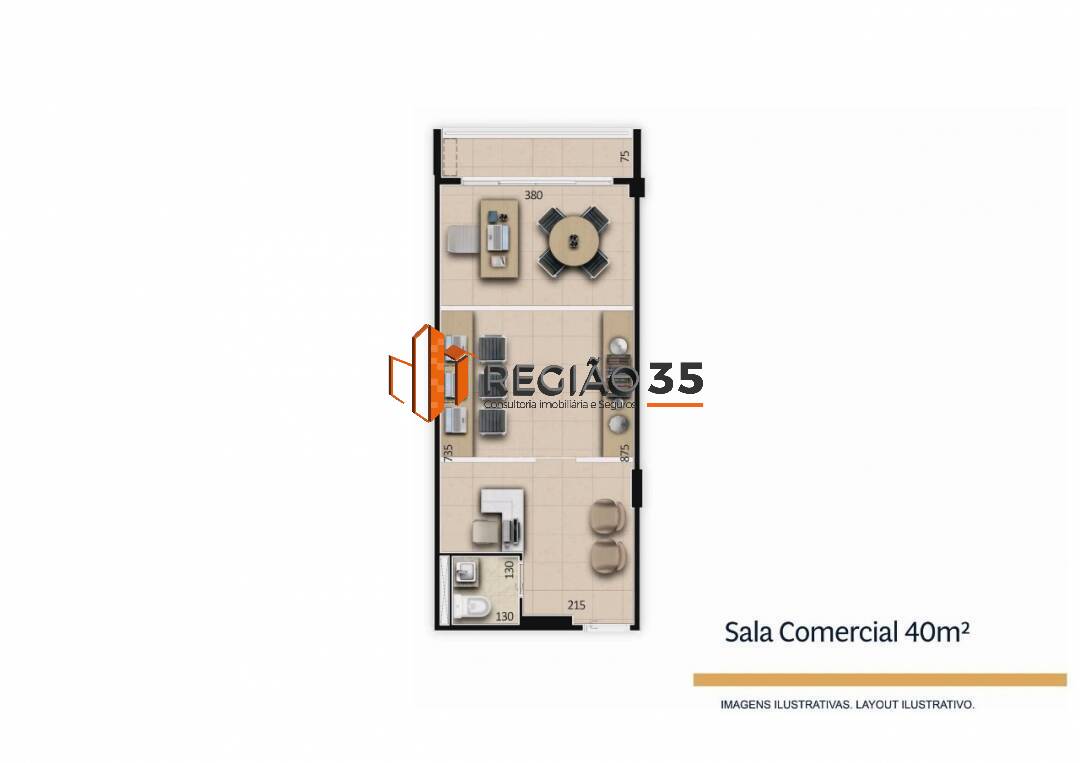 Conjunto Comercial-Sala à venda, 56m² - Foto 10