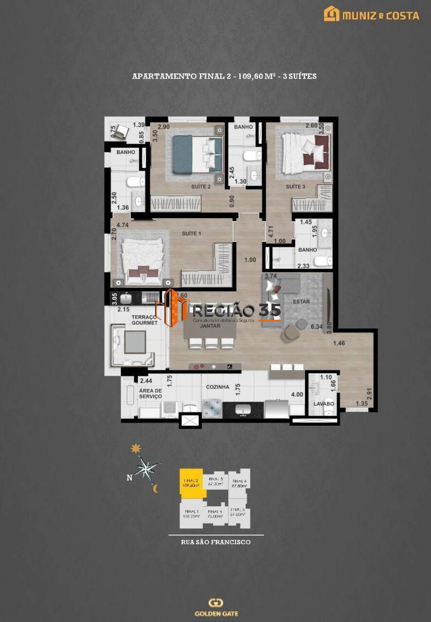 Apartamento à venda com 3 quartos, 67m² - Foto 14