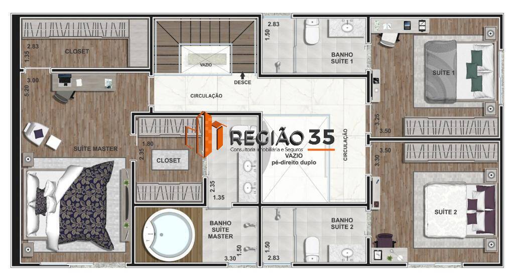 Apartamento à venda com 3 quartos, 190m² - Foto 10